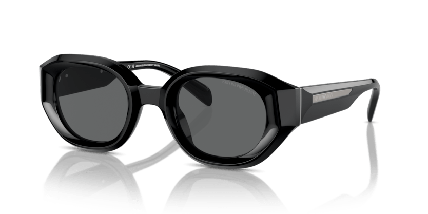 0EA4230U - Emporio Armani - (Shiny Black) Dark Grey - 48 - 25 - 145 MM - Ardor Eyewear 8056262078389