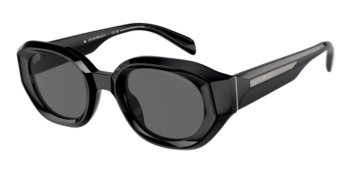 0EA4230U - Emporio Armani - (Shiny Black) Dark Grey - 48 - 25 - 145 MM - Ardor Eyewear 8056262078389