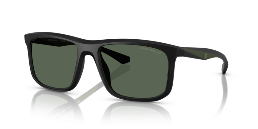 0EA4234U - Emporio Armani - (Matte Black) Dark Green - 57 - 18 - 145 MM - Ardor Eyewear 8056262234471