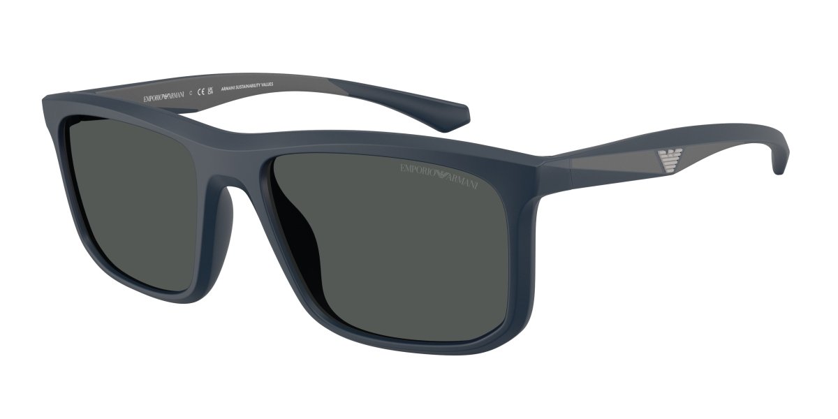 0EA4234U - Emporio Armani - (Matte Blue) Dark Grey - 57 - 18 - 145 MM - Ardor Eyewear 8056262234495