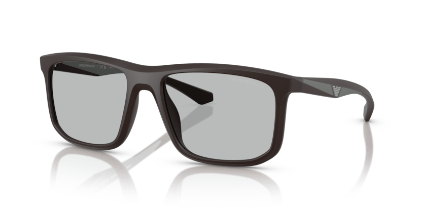 0EA4234U - Emporio Armani - (Matte Brown) Light Grey - 57 - 18 - 145 MM - Ardor Eyewear 8056262234501