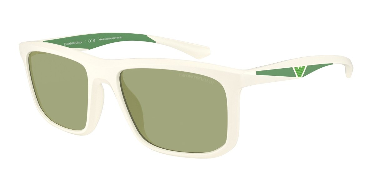 0EA4234U - Emporio Armani - (Matte White) Green - 57 - 18 - 145 MM - Ardor Eyewear 8056262234518