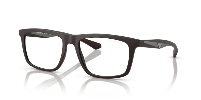 0EA4235 - Emporio Armani - (Matte Brown) Clear - 53 - 18 - 145 MM - Ardor Eyewear 8056262234853