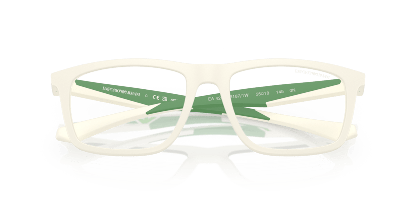 0EA4235 - Emporio Armani - (Matte White) Clear - 53 - 18 - 145 MM - Ardor Eyewear 8056262234877