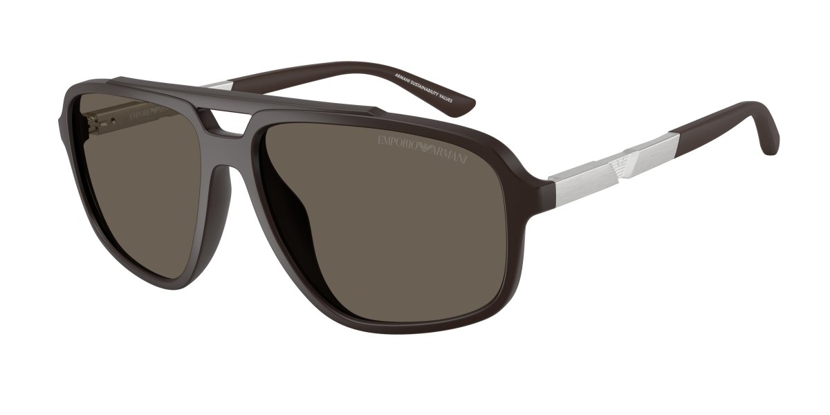 0EA4236U - Emporio Armani - (Dark Brown) Brown - 59 - 15 - 145 MM - Ardor Eyewear 8056262236260