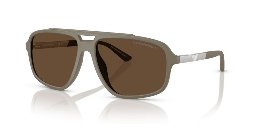 0EA4236U - Emporio Armani - (Matte Beige) Dark Brown - 59 - 15 - 145 MM - Ardor Eyewear 8056262236253