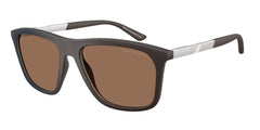 0EA4237 - Emporio Armani - (Matte Dark Brown) Dark Brown Mirror Gold - 57 - 18 - 145 MM - Ardor Eyewear 8056262236574