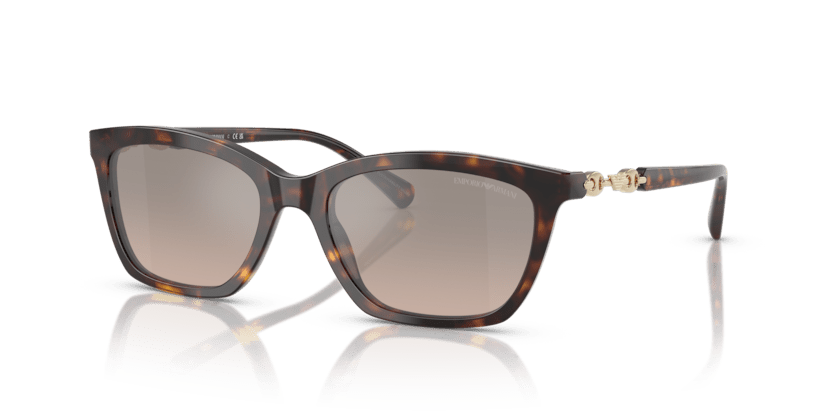 0EA4238 - Emporio Armani - (Shiny Havana) Brown Grad Grey Mirror Silver - 54 - 18 - 140 MM - Ardor Eyewear 8056262242803