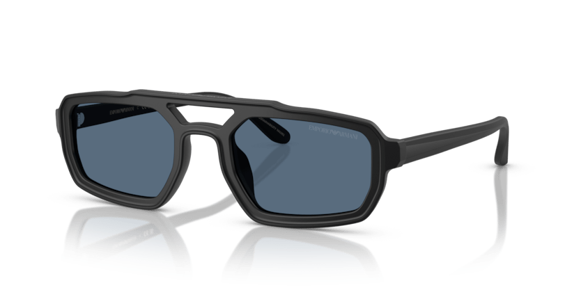 0EA4240U - Emporio Armani - (Matte Black) Dark Blue - 53 - 22 - 145 MM - Ardor Eyewear 8056262244128