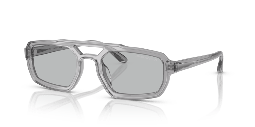 0EA4240U - Emporio Armani - (Shiny Transparent Grey) Light Grey - 53 - 22 - 145 MM - Ardor Eyewear 8056262244142