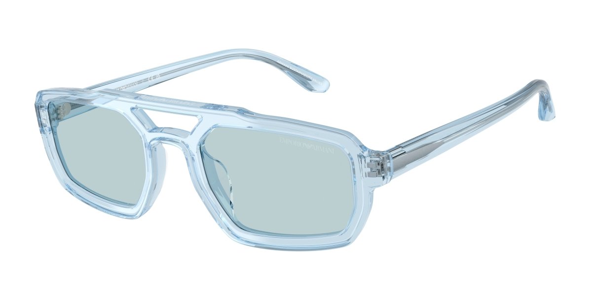 0EA4240U - Emporio Armani - (Shiny Transparent Light Blue) Light Blue - 53 - 22 - 145 MM - Ardor Eyewear 8056262244166