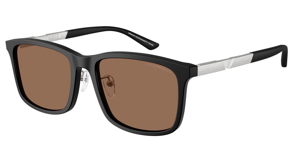 0EA4241D - Emporio Armani - (Matte Black) Dark Brown - 57 - 19 - 145 MM - Ardor Eyewear 8056262297179