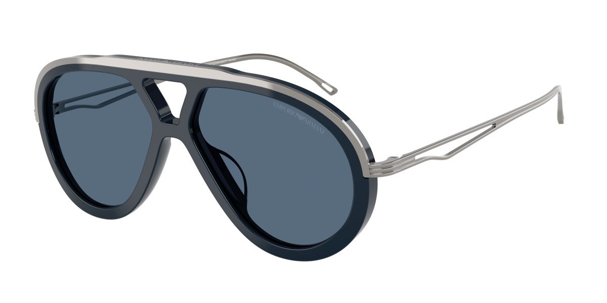 0EA4242U - Emporio Armani - (Shiny Blue) Blue - 56 - 14 - 145 MM - Ardor Eyewear 8056262302316