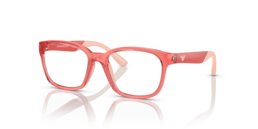 0EK3003 - Emporio Armani Kids - Pink - (Shiny Transparent Coral 5377) - 49 - 16 - 125 MM - Ardor Eyewear 8056597822213