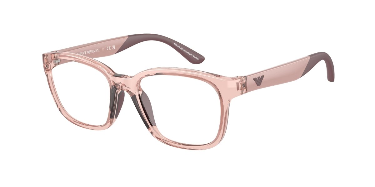 0EK3003 - Emporio Armani Kids - Pink - (Shiny Transparent Pink 5544) - 47 - 16 - 125 MM - Ardor Eyewear 8056597965330