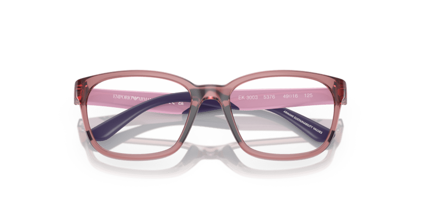 0EK3003 - Emporio Armani Kids - Violet - (Shiny Transparent Lillac 5376) - 49 - 16 - 125 MM - Ardor Eyewear 8056597822190