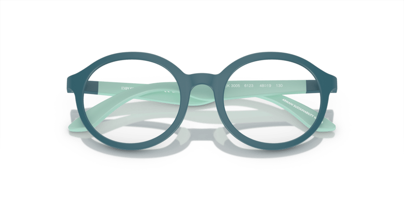 0EK3005 - Emporio Armani Kids - Green - (Matte Petroleum 6123) - 46 - 19 - 125 MM - Ardor Eyewear 8056262072738