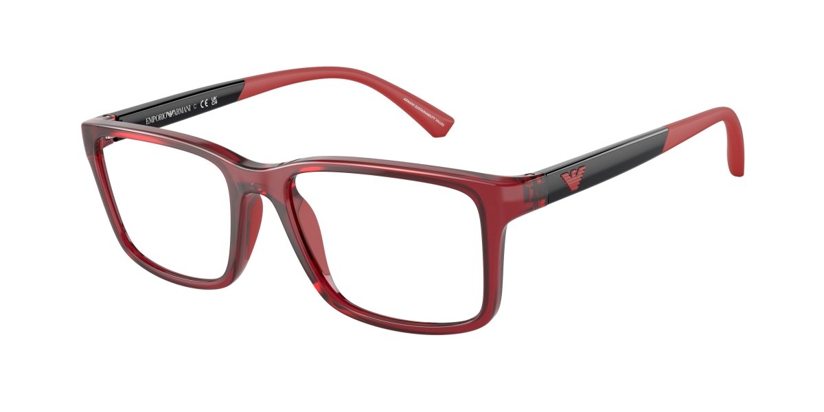 0EK3203 - Emporio Armani Kids - Red - (Trasparent Red 5440) - 50 - 16 - 130 MM - Ardor Eyewear 8056597980654