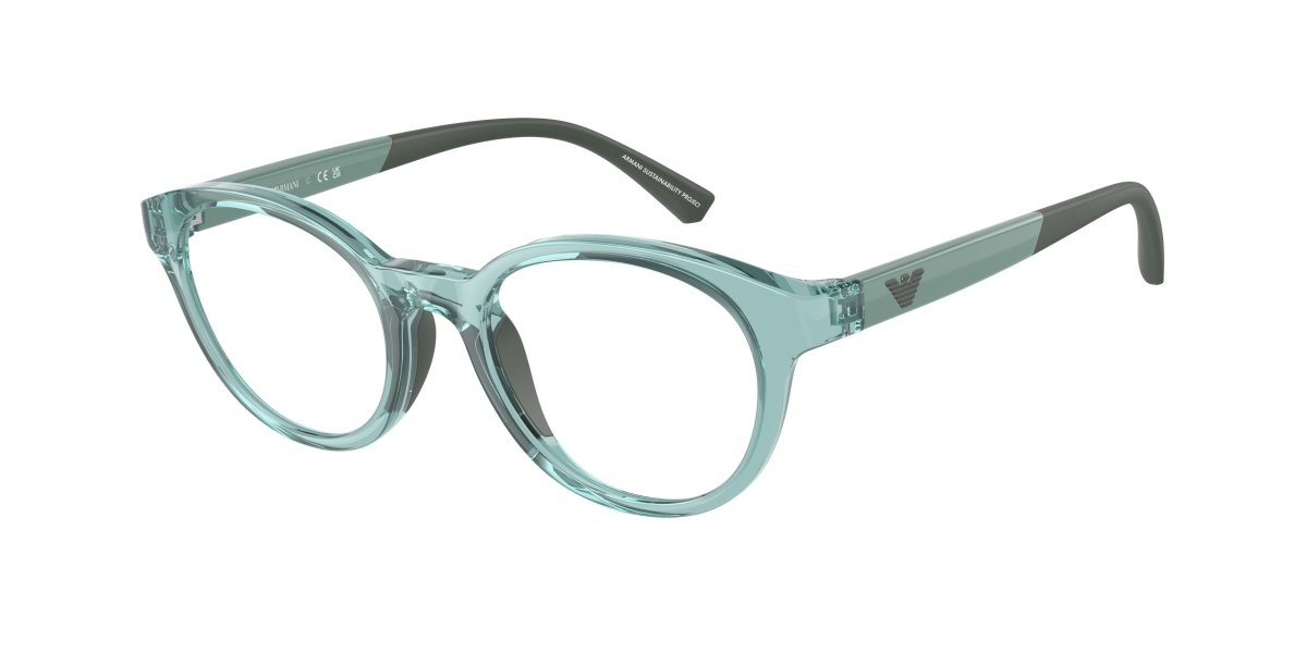 0EK3205 - Emporio Armani Kids - Blue - (Shiny Transparent Light Blue 5741) - 44 - 18 - 125 MM - Ardor Eyewear 8056597981798