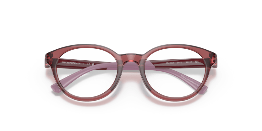 0EK3205 - Emporio Armani Kids - Red - (Shiny Transparent Red 5075) - 46 - 18 - 125 MM - Ardor Eyewear 8056597981767