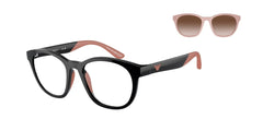 0EK4001 - Emporio Armani Kids - (Shiny Black) Clear - 47 - 17 - 125 MM - Ardor Eyewear 8056597821001