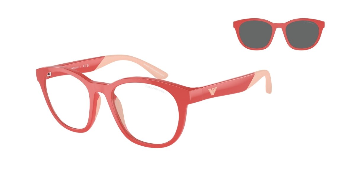 0EK4001 - Emporio Armani Kids - (Shiny Coral) Clear - 47 - 17 - 125 MM - Ardor Eyewear 8056597965606