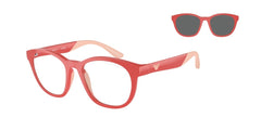 0EK4001 - Emporio Armani Kids - (Shiny Coral) Clear - 47 - 17 - 125 MM - Ardor Eyewear 8056597965606