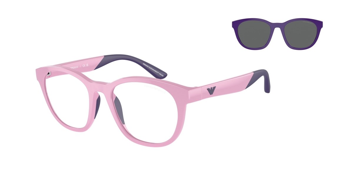 0EK4001 - Emporio Armani Kids - (Shiny Lilac) Clear - 47 - 17 - 125 MM - Ardor Eyewear 8056597821049