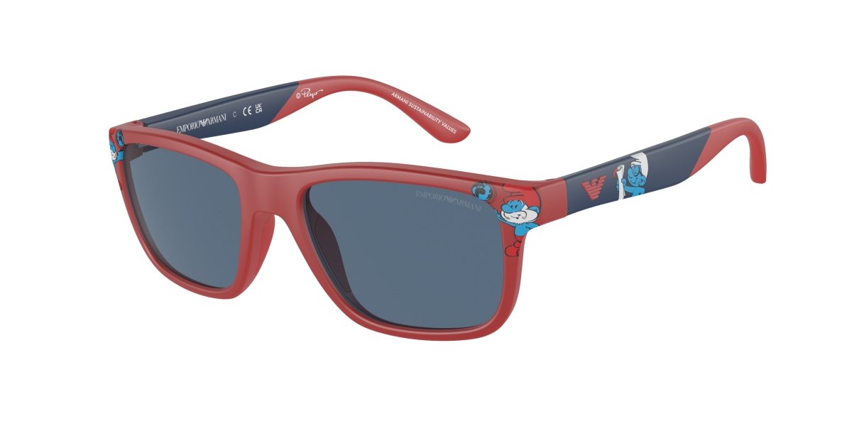 0EK4002 - Emporio Armani Kids - (Matte Red) Dark Blue - 48 - 16 - 125 MM - Ardor Eyewear 8056597889193