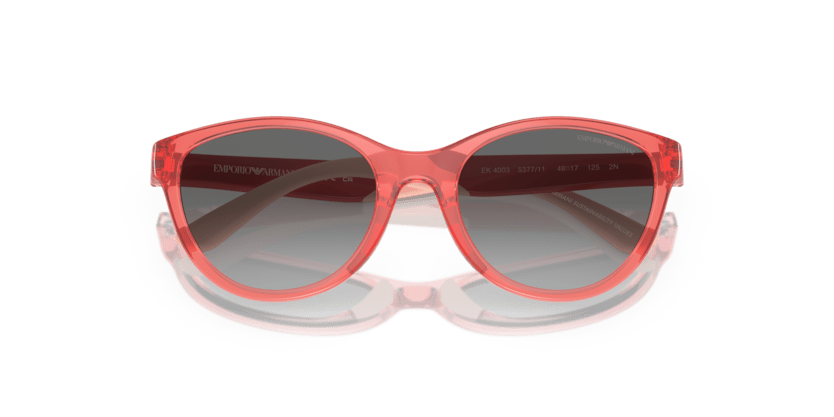 0EK4003 - Emporio Armani Kids - (Shiny Transparent Coral) Gradient Grey - 48 - 17 - 125 MM - Ardor Eyewear 8056597844109