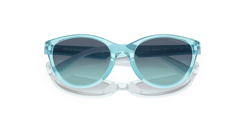 0EK4003 - Emporio Armani Kids - (Shiny Transparent Torquese) Azure Gradient Dark Blue - 48 - 17 - 125 MM - Ardor Eyewear 8056597844079