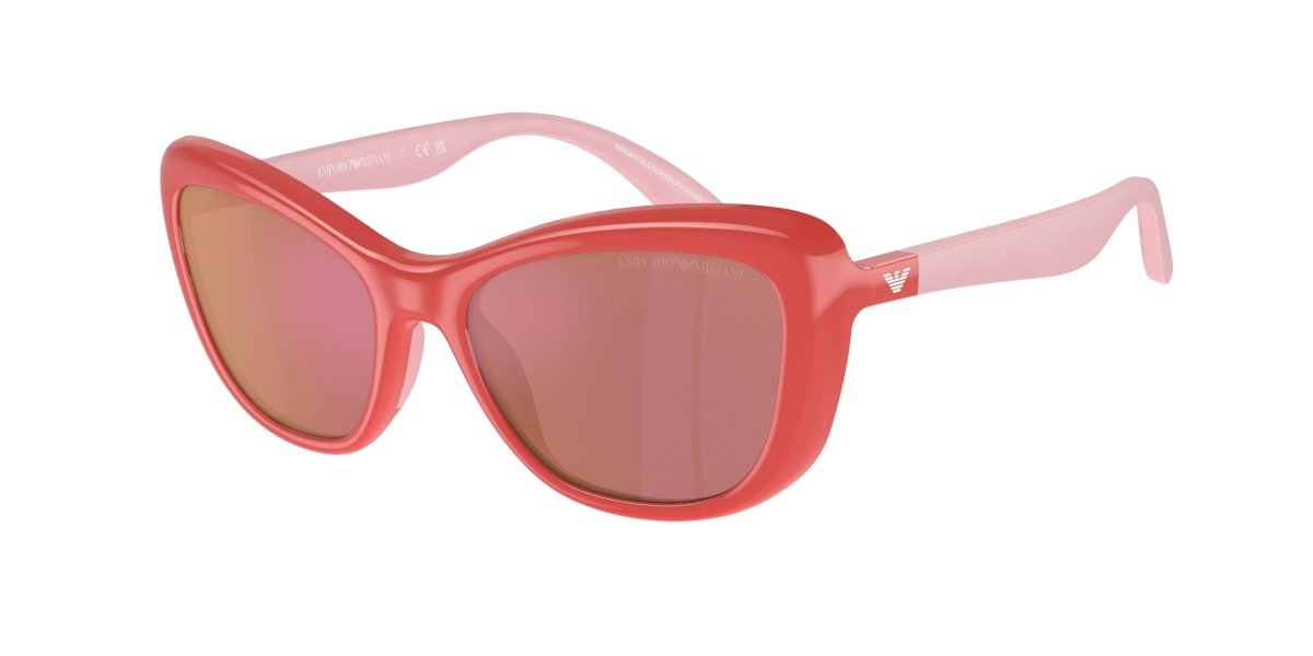 0EK4004 - Emporio Armani Kids - (Shiny Coral) Dark Violet Mirror Red - 50 - 16 - 125 MM - Ardor Eyewear 8056262073384