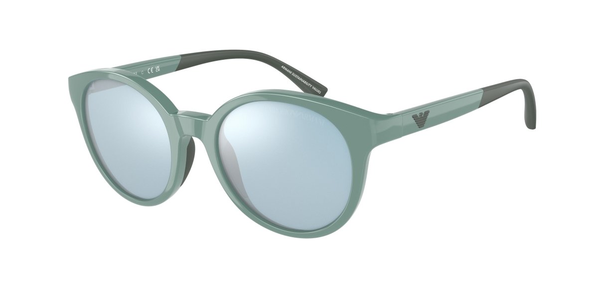 0EK4185 - Emporio Armani Kids - (Shiny Light Blue) Light Blue Mirror Silver - 47 - 18 - 125 MM - Ardor Eyewear 8056597982108