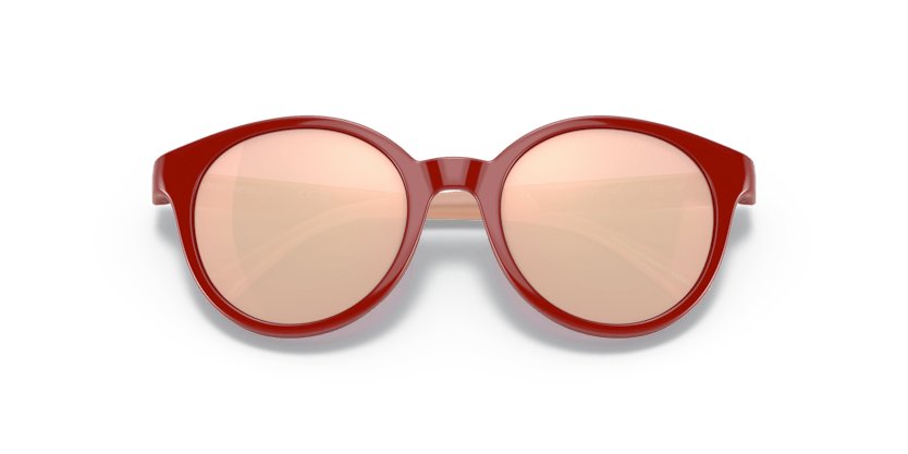 0EK4185 - Emporio Armani Kids - (Shiny Red) Polar Purple Mirror Gold Rose Polarized - 47 - 18 - 125 MM - Ardor Eyewear 8056597982085