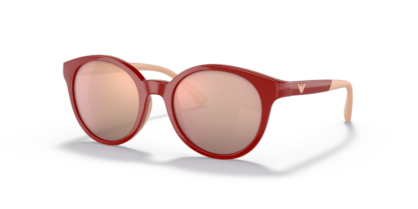 0EK4185 - Emporio Armani Kids - (Shiny Red) Polar Purple Mirror Gold Rose Polarized - 47 - 18 - 125 MM - Ardor Eyewear 8056597982085