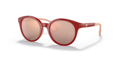 0EK4185 - Emporio Armani Kids - (Shiny Red) Polar Purple Mirror Gold Rose Polarized - 47 - 18 - 125 MM - Ardor Eyewear 8056597982085