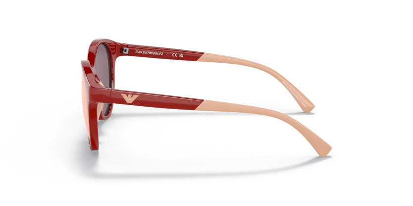 0EK4185 - Emporio Armani Kids - (Shiny Red) Polar Purple Mirror Gold Rose Polarized - 47 - 18 - 125 MM - Ardor Eyewear 8056597982085