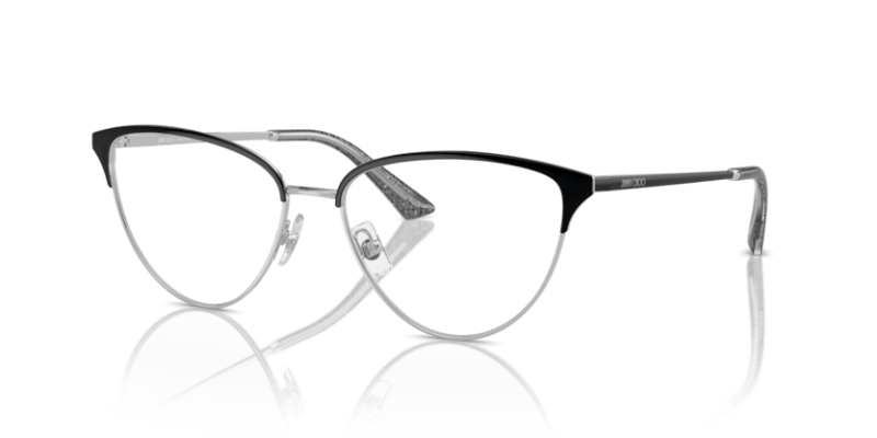 Black Glitter - 0JC2002 8056262078778 Jimmy Choo Eyeglasses Woman Cat Eye