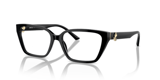 Polished Black - 0JC3008 8056262029732 Jimmy Choo Eyeglasses Woman Cat Eye
