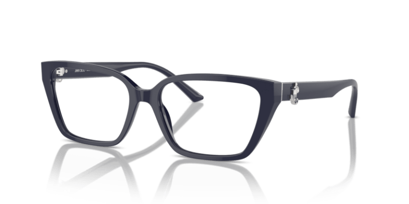 Polished Black - 0JC3008 8056262029794 Jimmy Choo Eyeglasses Woman Cat Eye