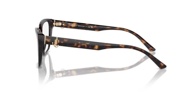 Polished Black - 0JC3008 8056262029756 Jimmy Choo Eyeglasses Woman Cat Eye