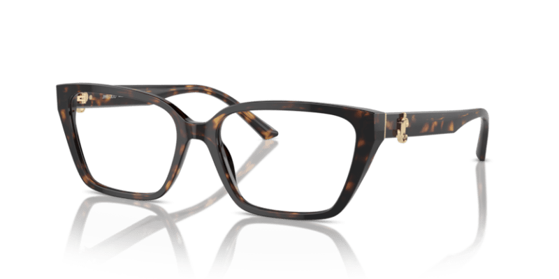 Polished Black - 0JC3008 8056262029756 Jimmy Choo Eyeglasses Woman Cat Eye