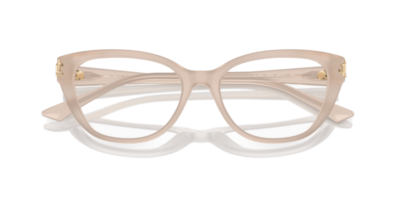 Matte Red/Gold Colorshift - 0JC3011 8056262029930 Jimmy Choo Eyeglasses Woman Cat Eye