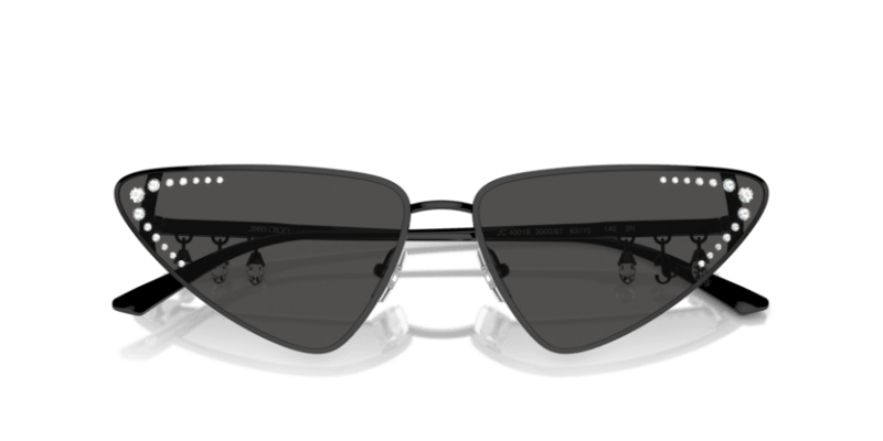 Black - 0JC4001B 8056262042007 Jimmy Choo Sunglasses Woman Cat Eye