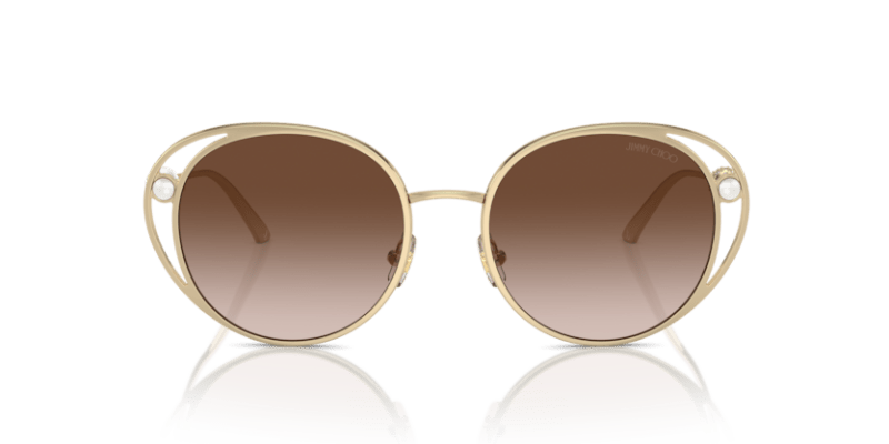 Gold - 0JC4003HB 8056262019825 Jimmy Choo Sunglasses Woman Oval