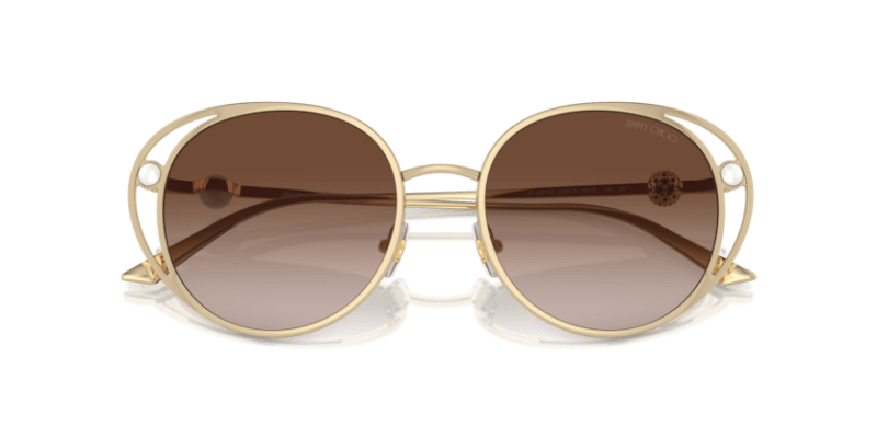 Gold - 0JC4003HB 8056262019825 Jimmy Choo Sunglasses Woman Oval