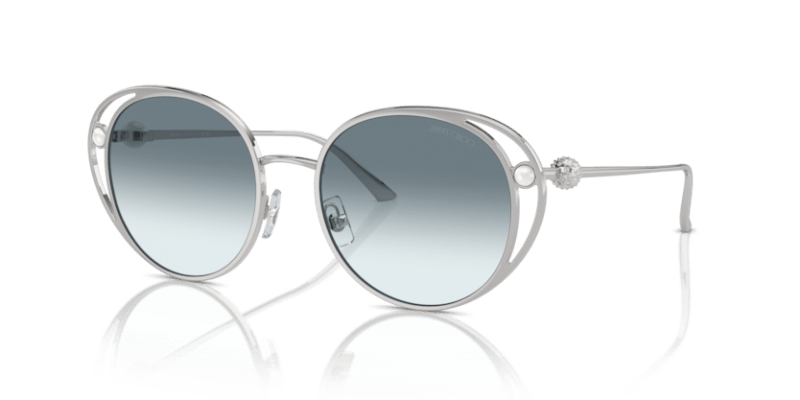 Silver - 0JC4003HB 8056262019849 Jimmy Choo Sunglasses Woman Oval