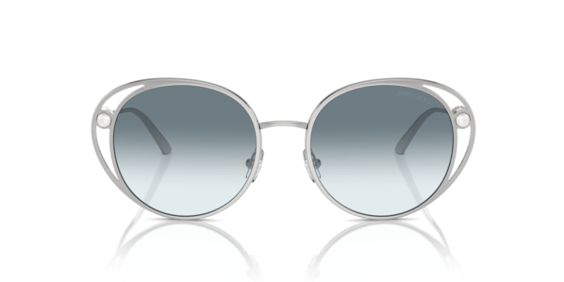 Silver - 0JC4003HB 8056262019849 Jimmy Choo Sunglasses Woman Oval