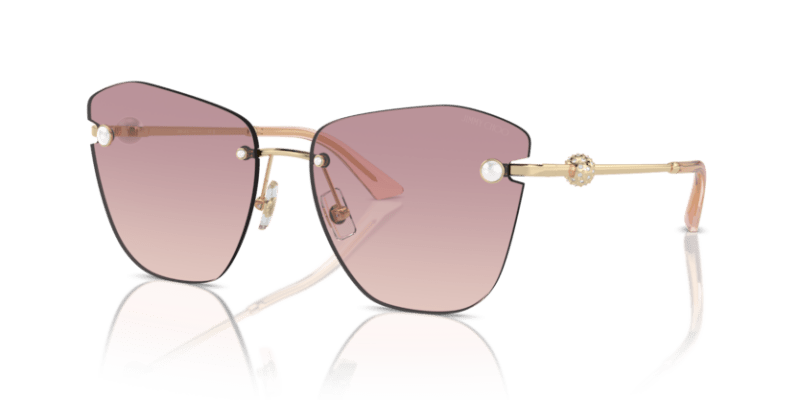 Rose Gold - 0JC4004HB 8056262019917 Jimmy Choo Sunglasses Woman Butterfly