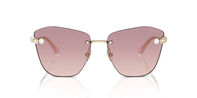Rose Gold - 0JC4004HB 8056262019917 Jimmy Choo Sunglasses Woman Butterfly